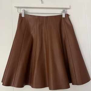 Amisu women’s faux leather skirt
